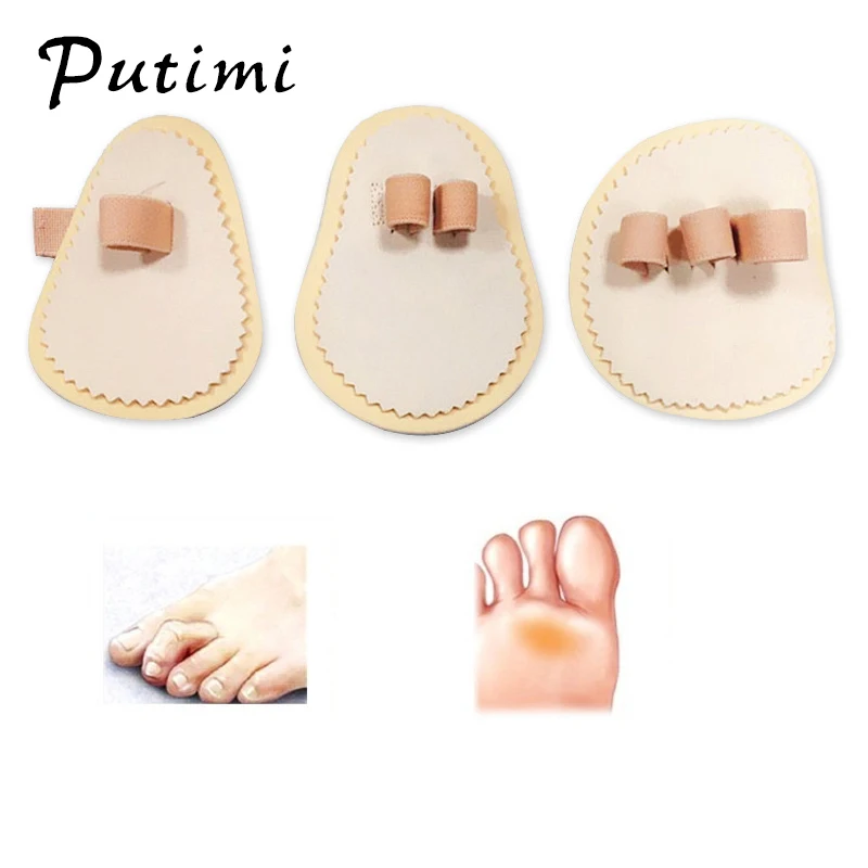 Putimi 1 ppiezas s almohadillas para el dedo separador de dedos Hallux Valgus ortopédica superposición corrección de los pies cuidado de los pies