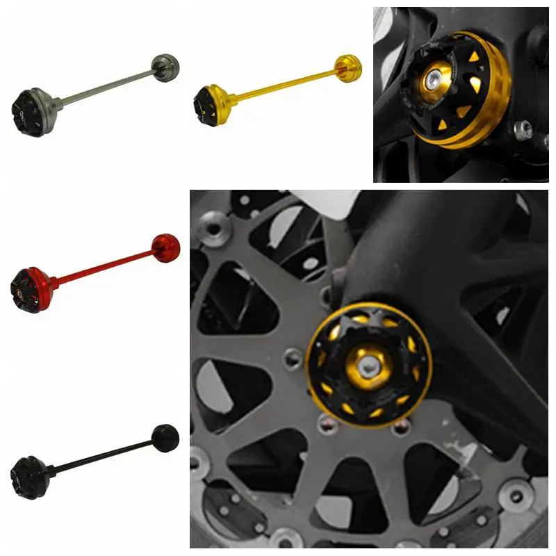 

Front Wheel Fork Axle Sliders Cap Crash Protector Motorcycle Protective Aluminum Alloy Sliders Cap for BMW R NINE T R9T 17-18
