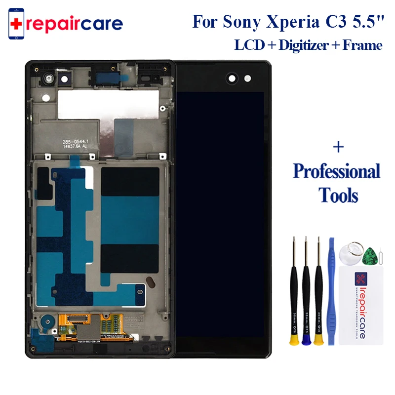 Для sony Xperia C3 lcd D2533 D2502 ЖК-дисплей с сенсорным экраном дигитайзером для дисплей в