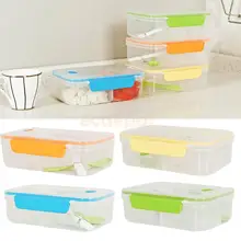 Портативный разделенный контейнер для еды Bento Ланч-бокс, контейнер для домашних принадлежностей, классический