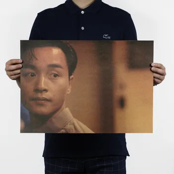 

Free shipping,Leslie Cheung H Style/movie star/Nostalgia photo/kraft paper/bar poster/Retro Poster/decorative painting 51x35.5cm