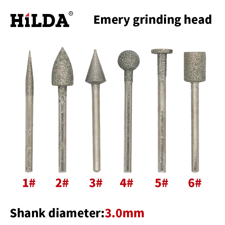 HILDA наждачные головки для шлифовки вращающихся инструментов Dremel аксессуары