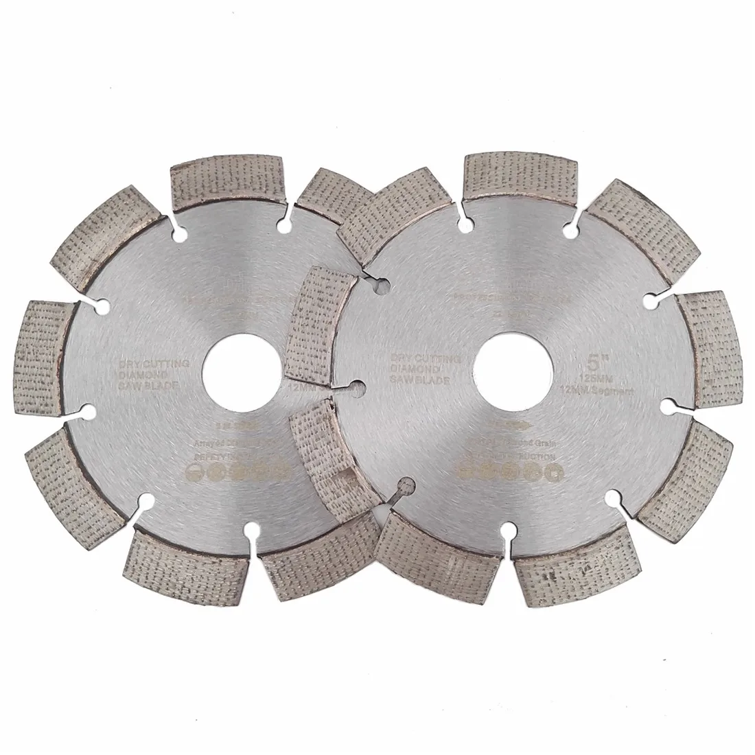 DIATOOL 2pcs 5" Professional Diamond Saw Blade Arrayed Diamond cutting