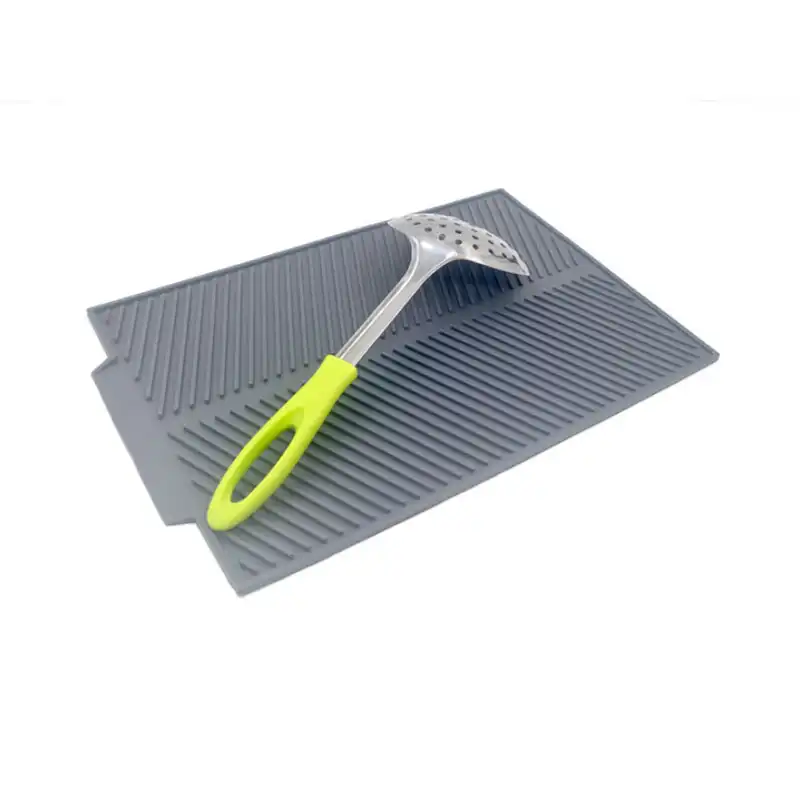 39x25cm Silicone Dish Drying Mat And Protector For Kitchen