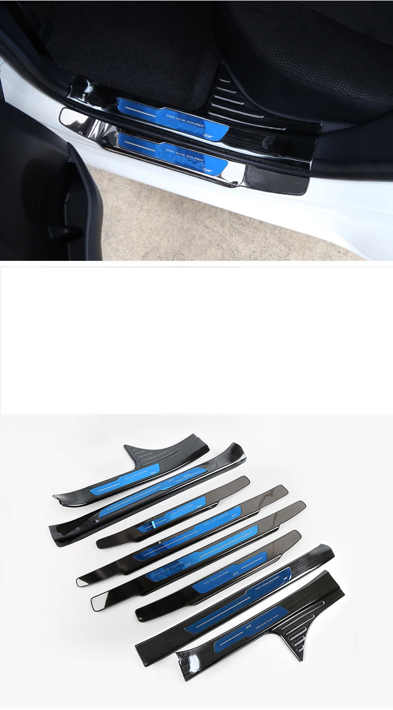Высококачественная внутренняя внешняя накладка на ступеньку из нержавеющей стали/дверной порог для toyota corolla- Samurai car styling 4 шт