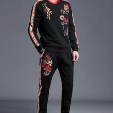 Модный Цветной спортивный костюм для мужчин, комплект из двух предметов, мужская спортивная одежда, мужские спортивные костюмы, толстовка B985