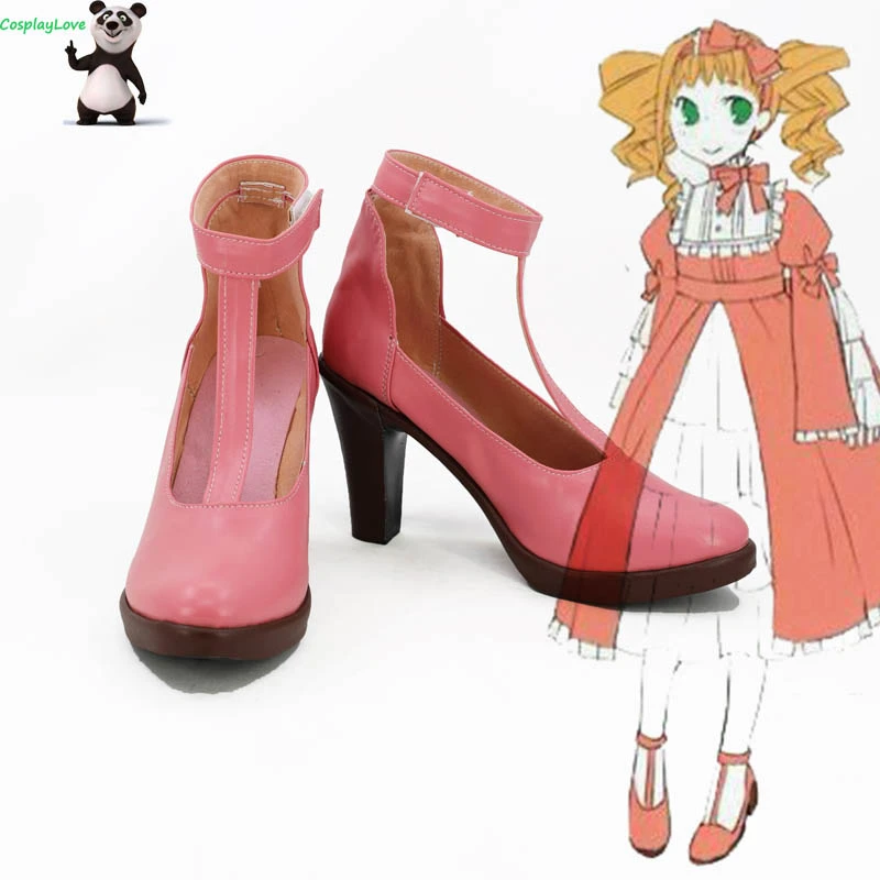 黒執事エリザベスピンクコスプレ靴ロングブーツハイヒールは カスタムcosplaylove Shoes Aliexpress