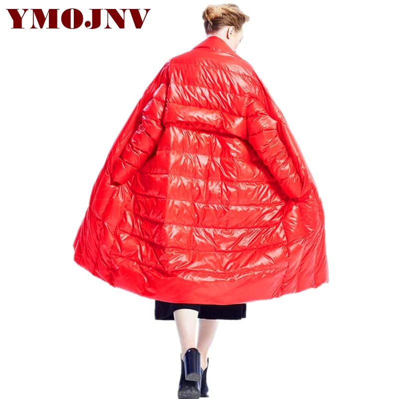YMOJNV высококачественная зимняя женская пуховая куртка 2019 новая мода оверсайз