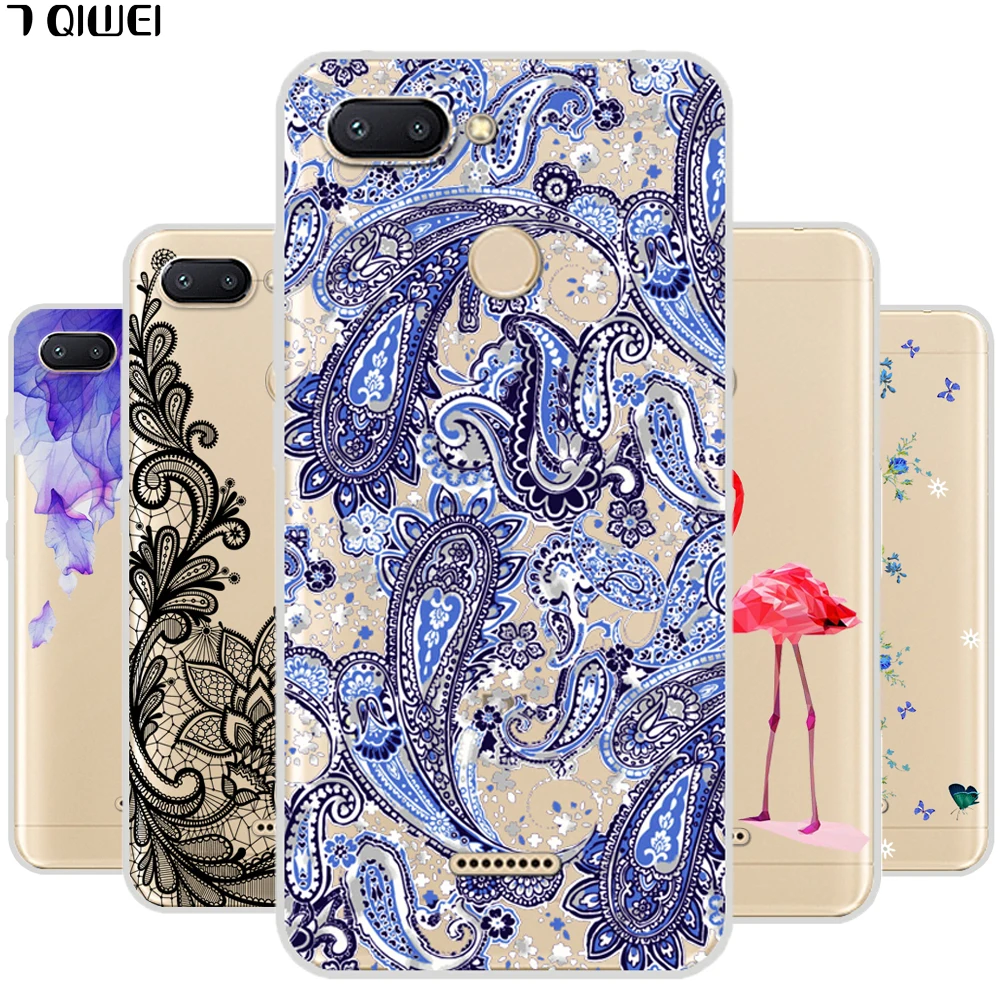 

Redmi6 Global Case 5.45'' For Xiaomi Redmi 6 Case Silicone TPU Soft Back Cover For Xiaomi Redmi 6 Case Cover Painting Animal