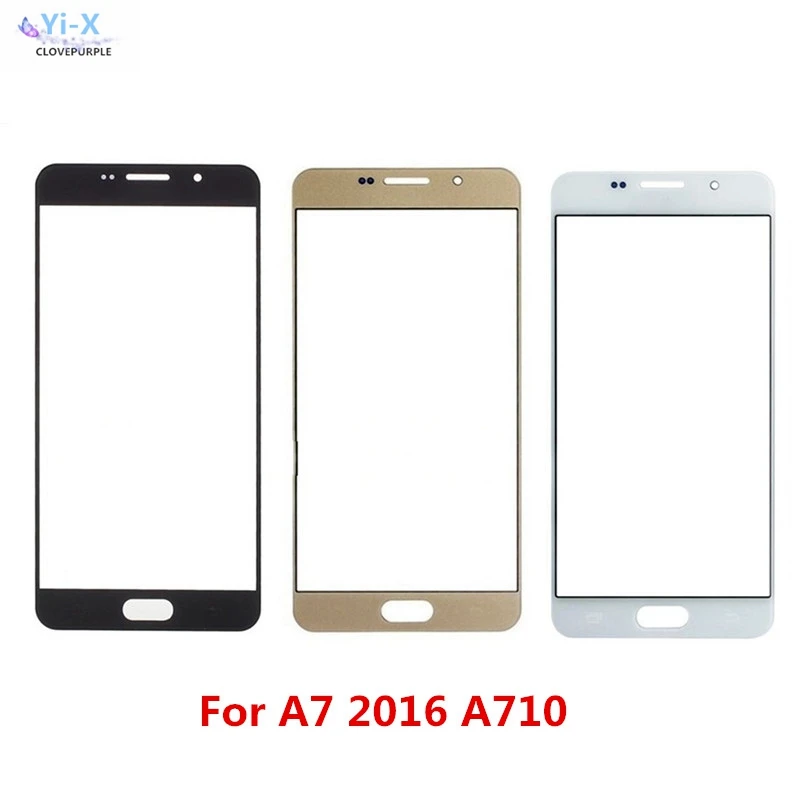 10 шт./лот сенсорный экран для Samsung Galaxy A7 2017 A720 передняя внешняя стеклянная верхняя