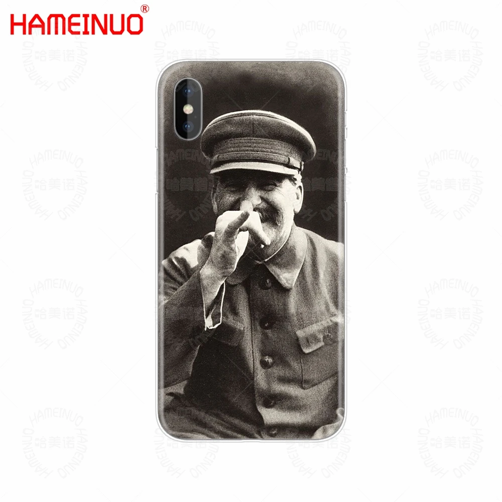 HAMEINUO русский Сталин СССР Чехол для мобильного телефона iphone X 8 7 6 4 4S 5 5S SE 5c 6s plus - Цвет: 61222