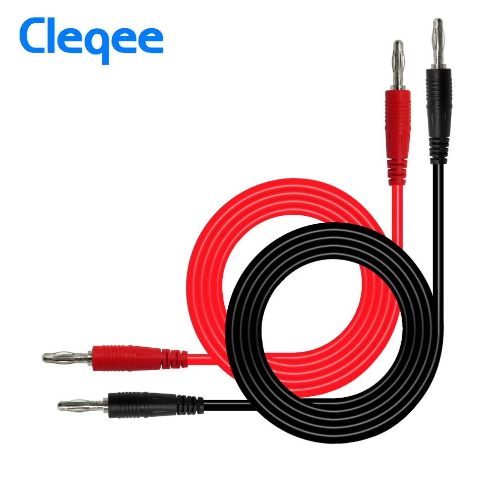Cleqee P1041 1 комплект м 4 мм штекер банан-Банан мягкий Тестовый Кабель для домов на