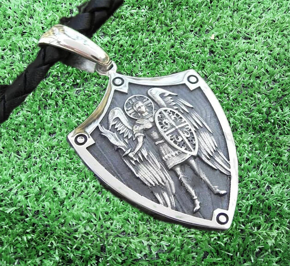 

St.Michael Protection Pendant Archangel necklace Michael Protect Me jewelry
