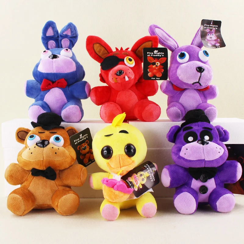 20cm Five Nights At Freddy FNAF Freddy Fazbear Shadow Freddy Chica Bonnie Foxy Toys Plush Dolls