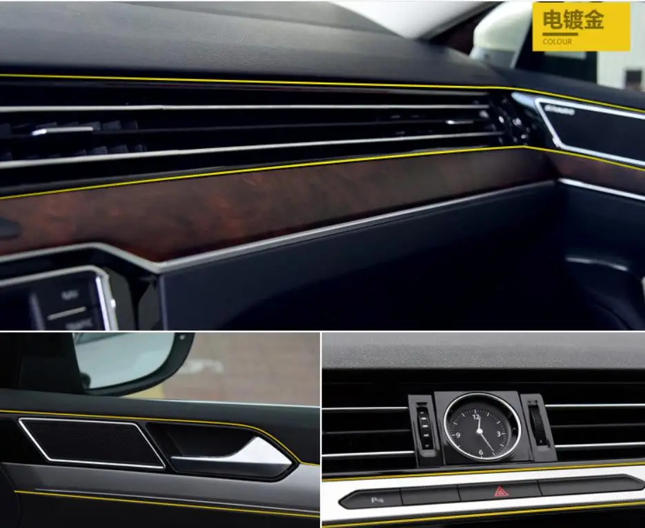 Декоративное литье для салона автомобиля 5 м Audi A3 8V A4 B5 B6 B7 B8 A6 C5 A5 TT Q3 Q5 Q7 80 100 A1 A2 A7 A8