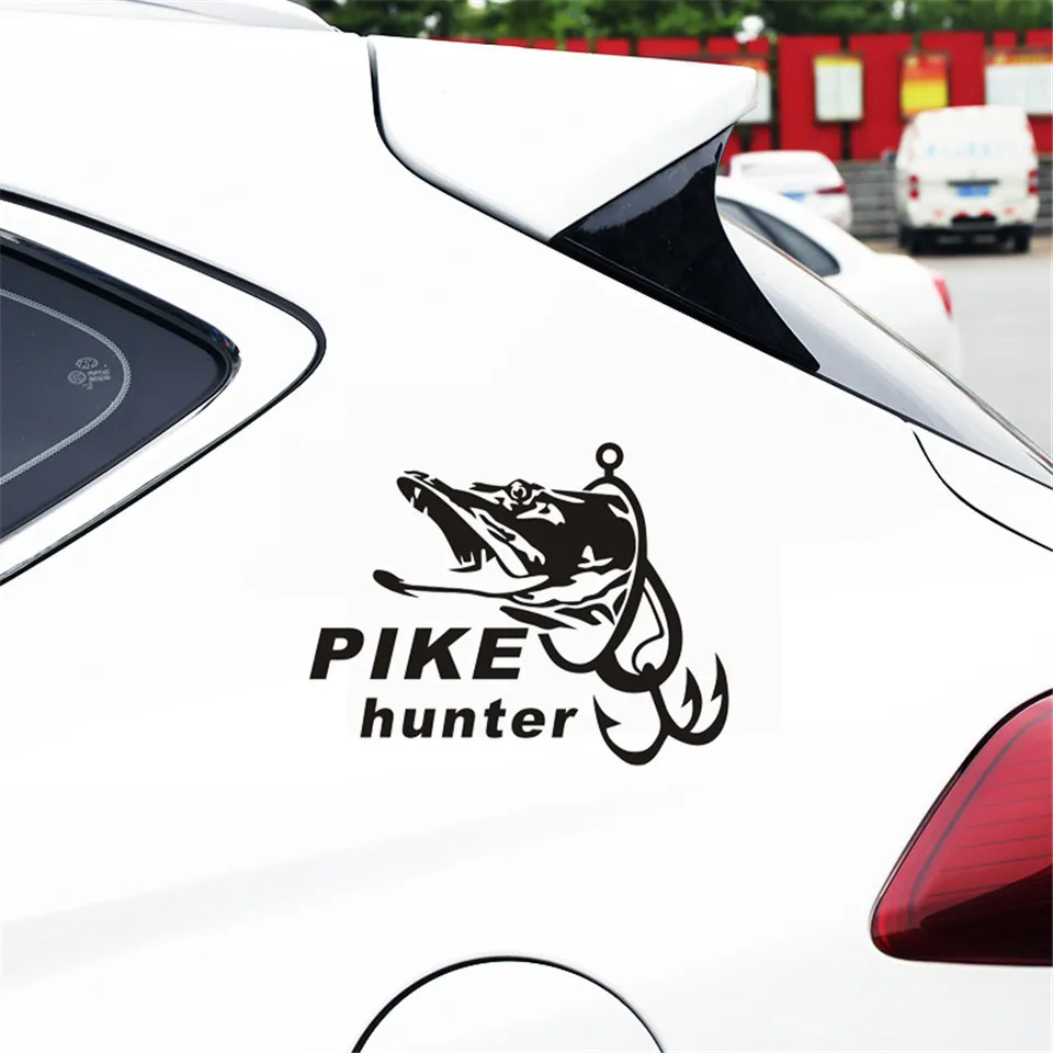 Cunymagos Fishing Hunter Pike Hunter Car Boat Sticker Fish Decal Posters Wall Decals Pegatina Decor MuralFisher Sticker (4)