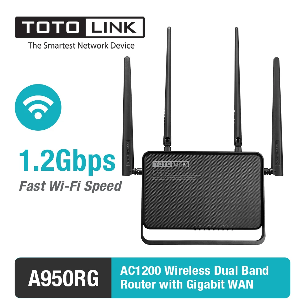 TOTOLINK AC1200 Беспроводной Dual Band MU-MIMO маршрутизатор с гигабитным WAN A950RG | Компьютеры и