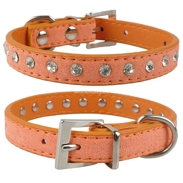 Collier En Cuir Pu Pour Chien Strass Rose 1 Rangee Cristal Pour Chat Chaton Chihuahua Xs S M Aliexpress Maison Animalerie