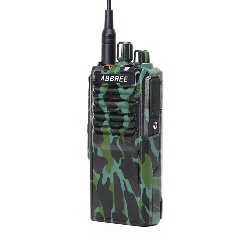 Abbree AR-25W 25 Вт мощная рация UHF 400-480 МГц 10 Вт 10-20 км дальность двухстороннее радио для охоты+ тактическая антенна - Цвет: Camo radio