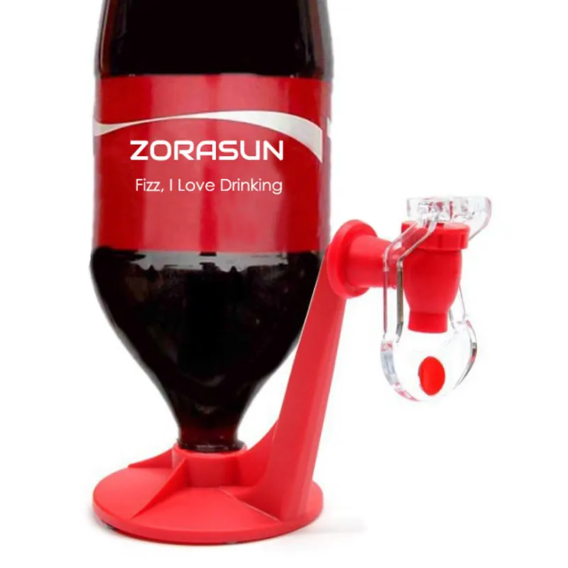 

ZORASUN Cool Drink Dispenser Soda Fizzy Fizz Saver Refrigerator 2-Liter Soft Drink Dispenser for Home Party Outdoor Picnic