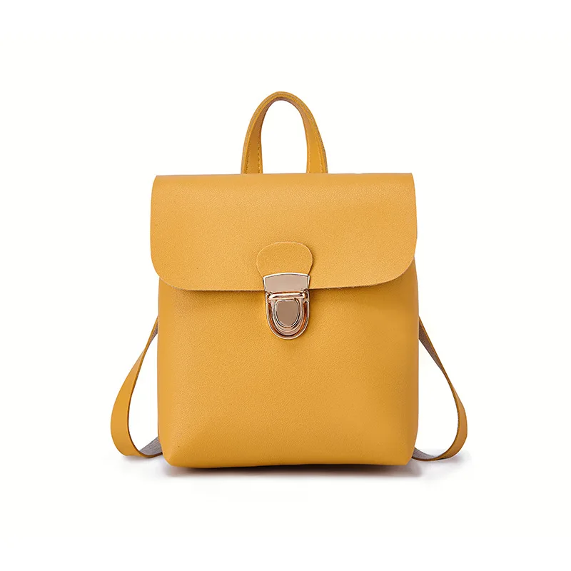 

2019 Small Solid Backpack Children Fashion Mini Shoulder Bag Women Mobile Phone Bucket Bag Crossbody Bag for Girls Kid