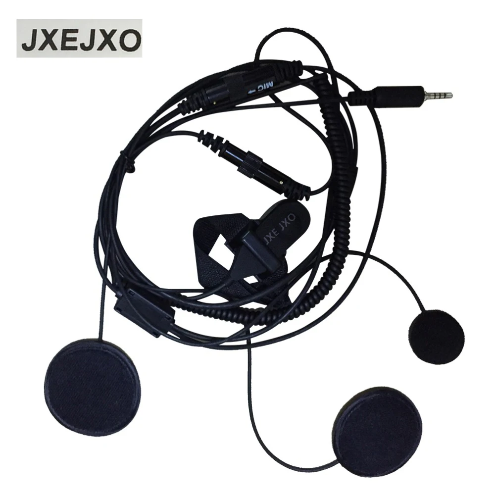 

JXEJXO Professional Motorcycle Helmet Finger PTT Headset Earpiece for VX Yasue for VX 6R 7R Walkie Talkie Ham Radio