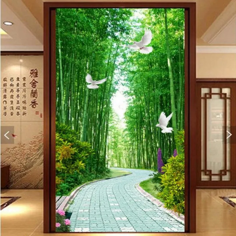 Beibehang Personalizado 3d Hd Fondos De Pantalla Bambu Porche Telon De Fondo Tv Decoracion De Fondo De Pared Pintura 3d Estereo Papel Tapiz Para Paredes 3 D Hd Wallpaper 3d Hd Wallpaperwallpaper For Walls