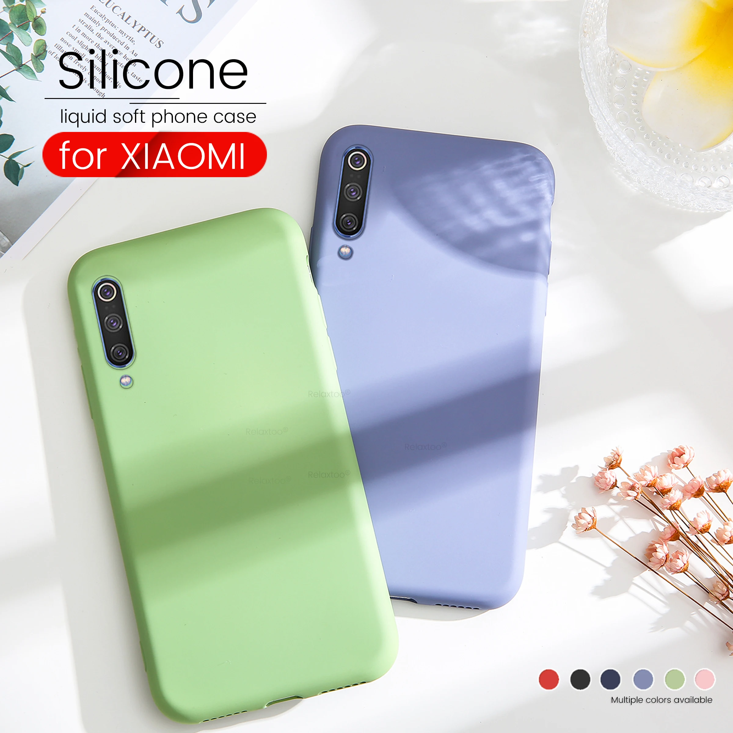 

silicone liquid soft case for xiaomi redmi note 7 note7 redmi7 phone cases for xiaomi mi 9 8 se mix 3 2 2s mi8 lite coque fundas