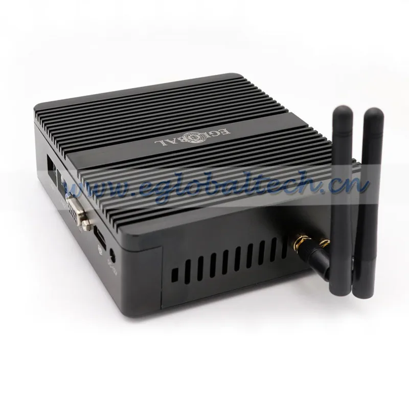 Безвентиляторный мини ПК Eglobal Linux четырехъядерный процессор Celeron J1900 2 ГГц