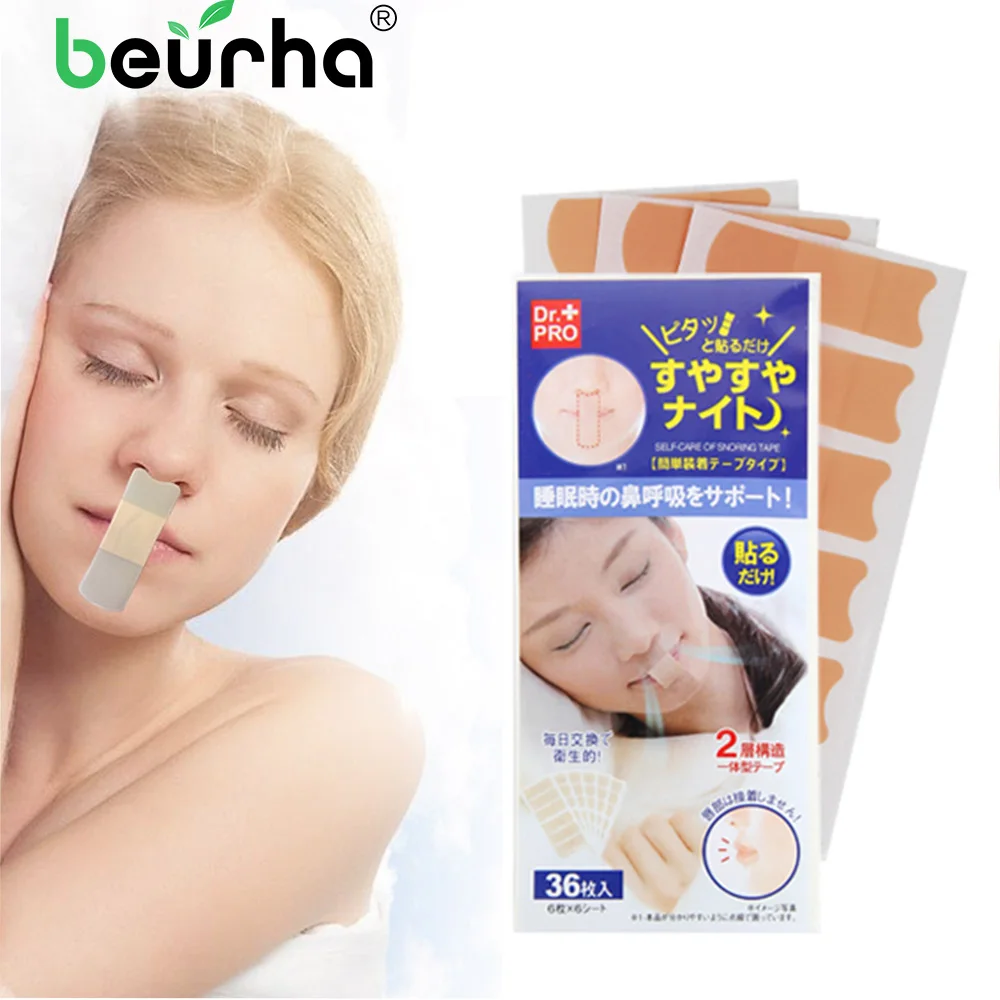 

36Pcs Anti Snore Treatment Snoring Sticker To Stop Snoring Anti Snoring Artifact With Mouth Tape To Ease Sleep For Sleep Health
