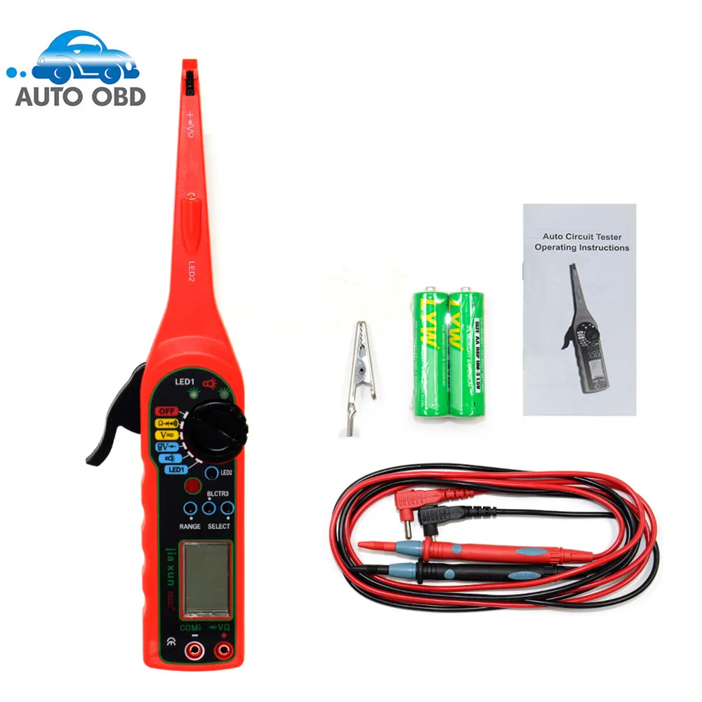

MS8211 Car Auto Power Electric Circuit Tester Multimeter Lamp Probe Light Electrical Tester Diagnostic Tool Auto Circuit Tester