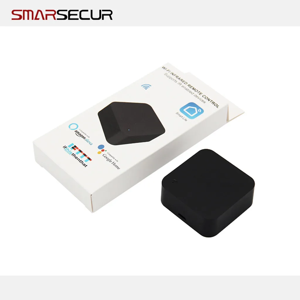 

WiFi Smart IR,IR Control Hub Universal IR Remote Controller Compatible Household Intelligent Remote Controller Voice Control