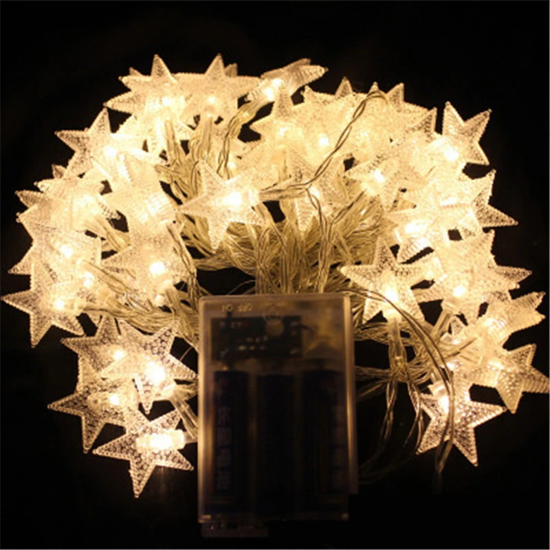 LED Star String Lights 1M/2M/5M/10M LED Fairy Lights Christmas Wedding decoration Lights Battery Operate twinkle lights