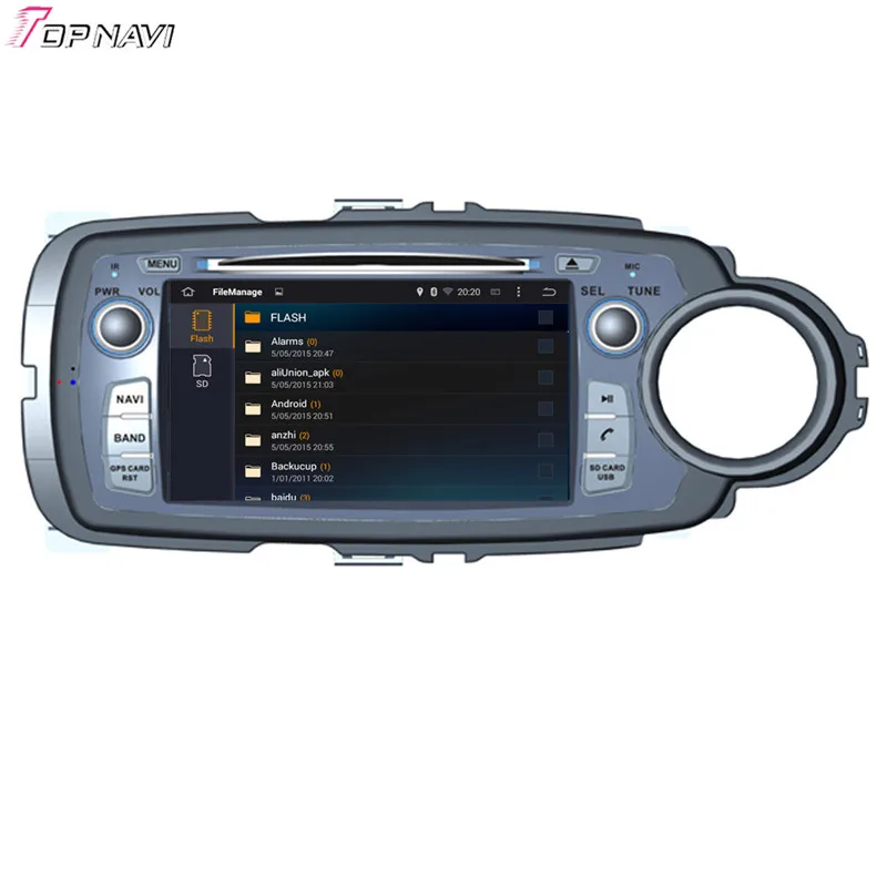 Topnavi 7 ''Octa core 4 ГБ Оперативная память Android 6.0 автомобиль Радио стерео GPS для Toyota Yaris rhd 2011- аудио dvd-плеер