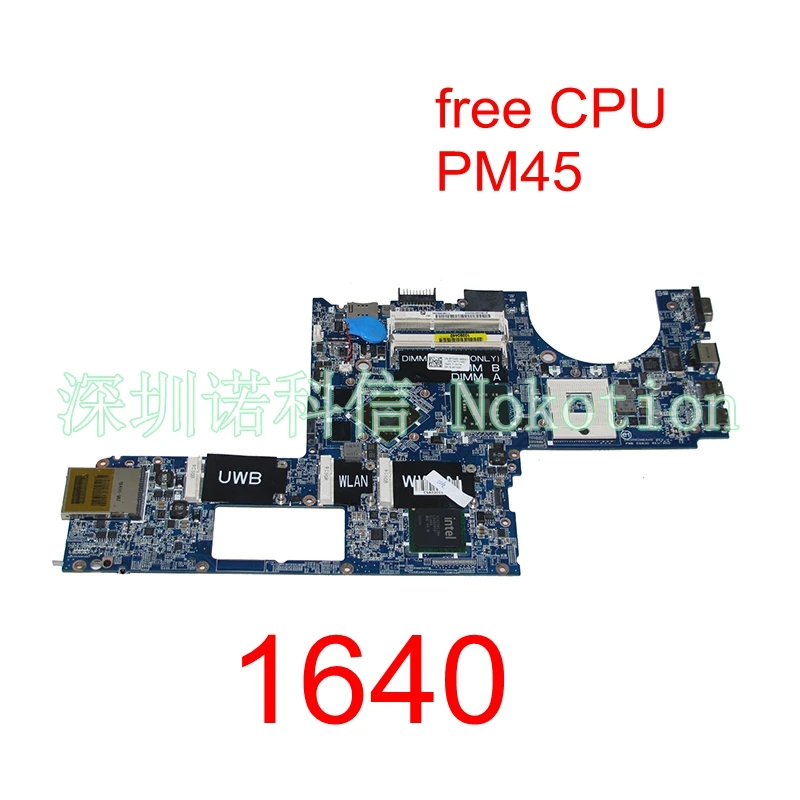 NOKOTION материнская плата для ноутбука Studio XPS 1640 PP35L HD3670 графика CN-0P743D 0P743D P743D DA0RM2MBAH0 основная плата бесплатная ЦП