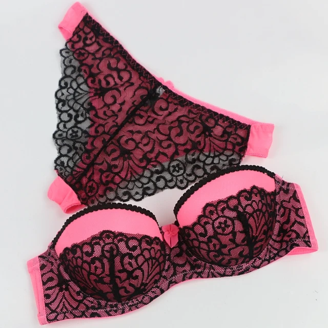 DaiNaFang Brand Wholesale VS New Sexy Bras Sets Push Up Lace V ABC Cup Pink  White Female Lingerie Underwear For Girls - AliExpress