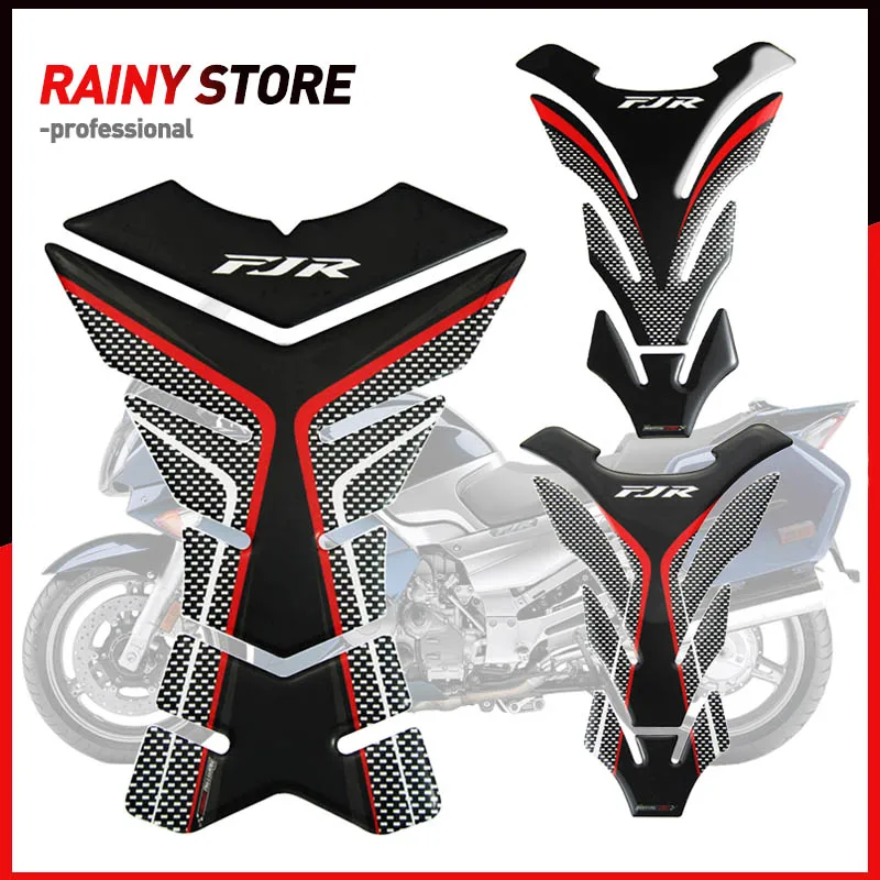 

3D Carbon-look Motorcycle Tank Pad Protector Decal Stickers Case for yamaha FJR 1300 FJR1300 A AS ABS