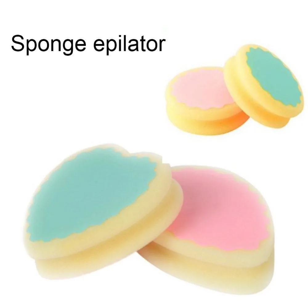 1 Pcs Hair Removal Magic Painless Hair Removal Depilation Sponge Pad Remove Facial Leg Arm Body Hair Removal Cream Tool Epilator