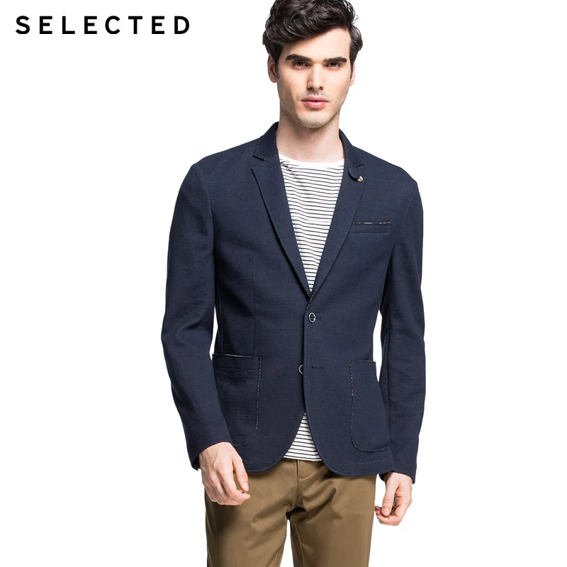 

Selected Brand slim fit fashion simple style western-style jacket man| 415308009