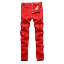buy red jeans