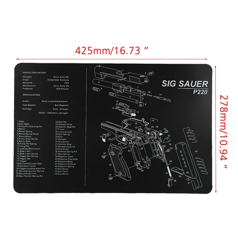 sauer P220 Cleaning Bench Mat Hunting Accessory RL37-0089 (9)