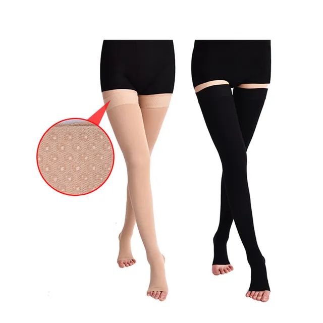 medical Gradient Compression Thigh High Stockings for varices Varicose