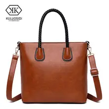 KULUOSIDI Винтаж большой Ёмкость Повседневное сумка Для женщин Курьерские сумки Для женщин кожаные сумочки дамская сумочка женская сумка