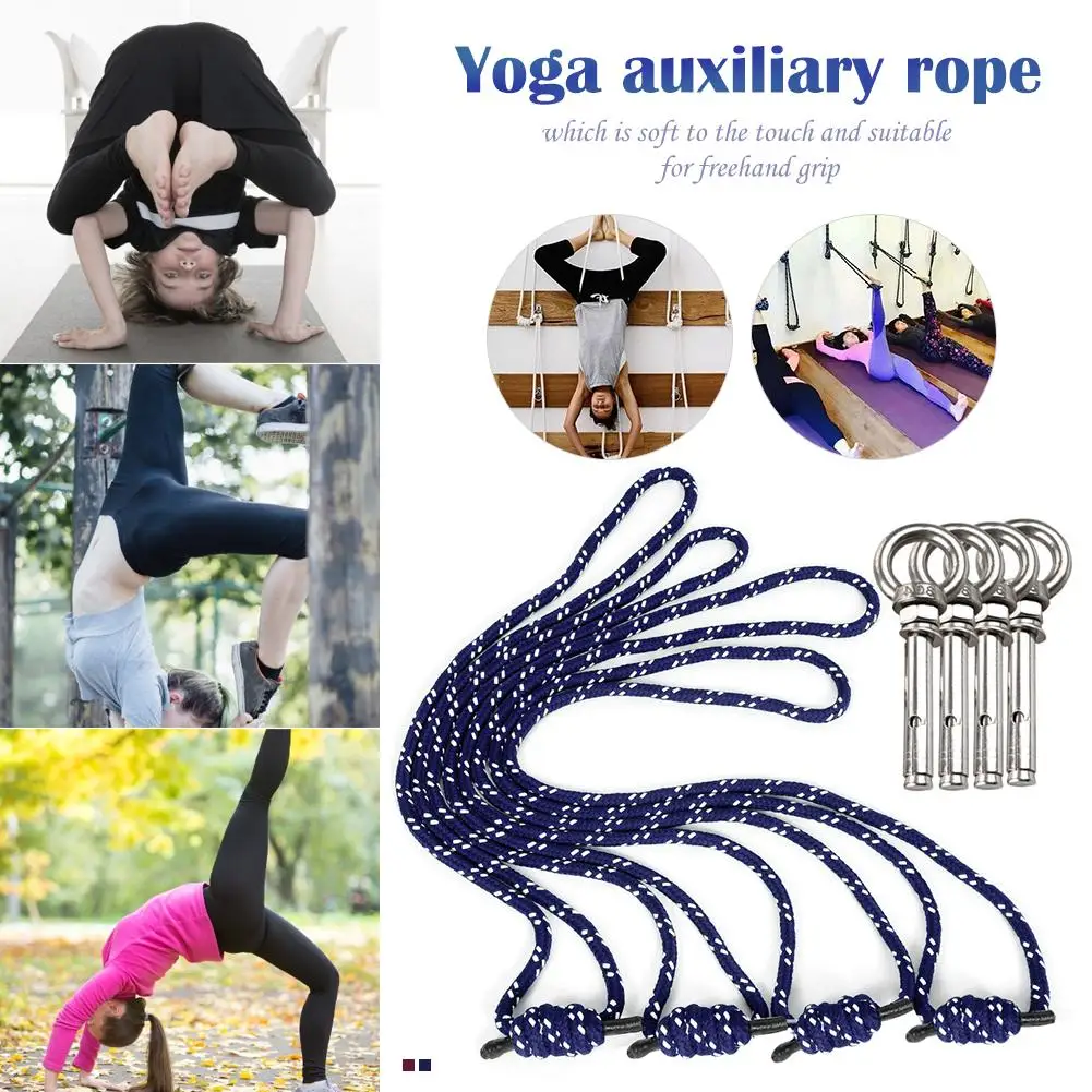 

Anti-Gravity Yoga Wall Rope Polyester Cotton Aerial Yoga Auxiliary Wall Rope Yoga Lanyard Hanging Belt Gym Yoga Rope Sling