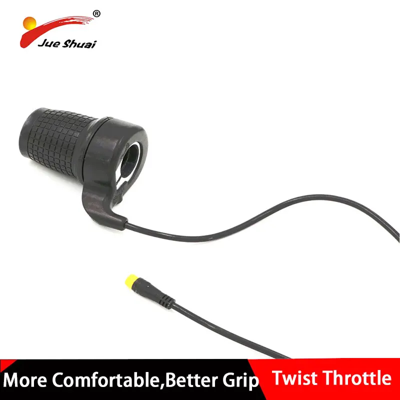 Perfect Electric Bike Twist Throttle Ebike Grip Throttle With Two Different Connector E-bike Accelerator 36V Give Grip On Promotion 0 Perfect Electric Bike Twist Throttle Ebike Grip Throttle With Two Different Connector E-bike Accelerator 36V Give Grip On Promotion 0
