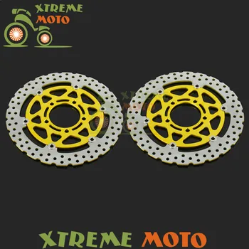 

Gold Front Floating Brake Disc Rotor For ZX6R ER-6F EN-6N Versys 650 1000 Z750R Z1000 ZX10R ZX636 ZX600N Motorcycle Motocross