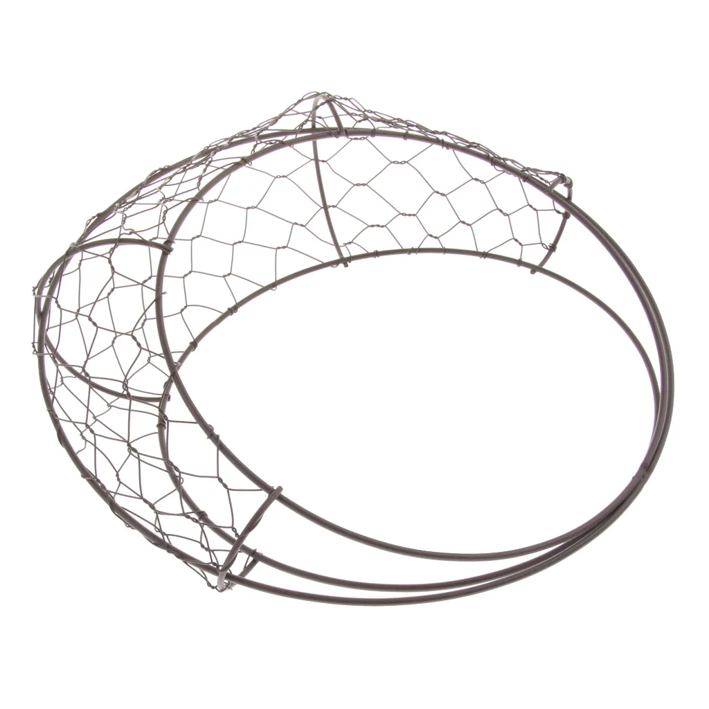 MagiDeal 28cm Retro Iron Moon Shape Succulent Pot Metal Hanging Planter Plant Holder Flower Pots for Indoors Gardens Patios