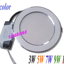 AC85-265V CCT изменение 3 Вт 5 Вт 7 Вт 9 Вт 12 Вт светодиодный потолочный светильник SMD5730 светодиодный светильник