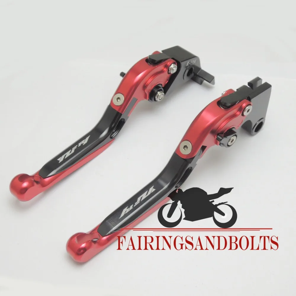 For yamaha yzf r1 CNC Foldable Extendable Brake Clutch Levers With Logo