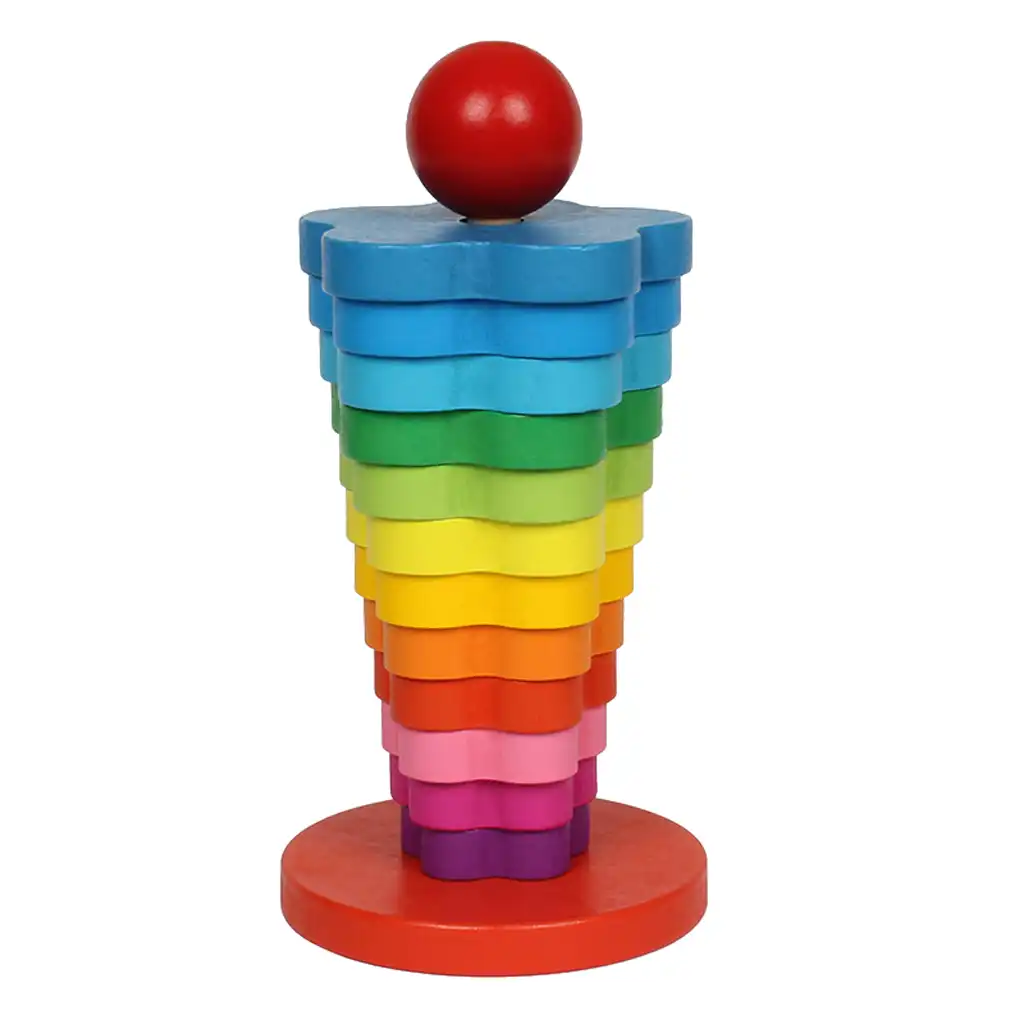 rainbow stacking rings toy